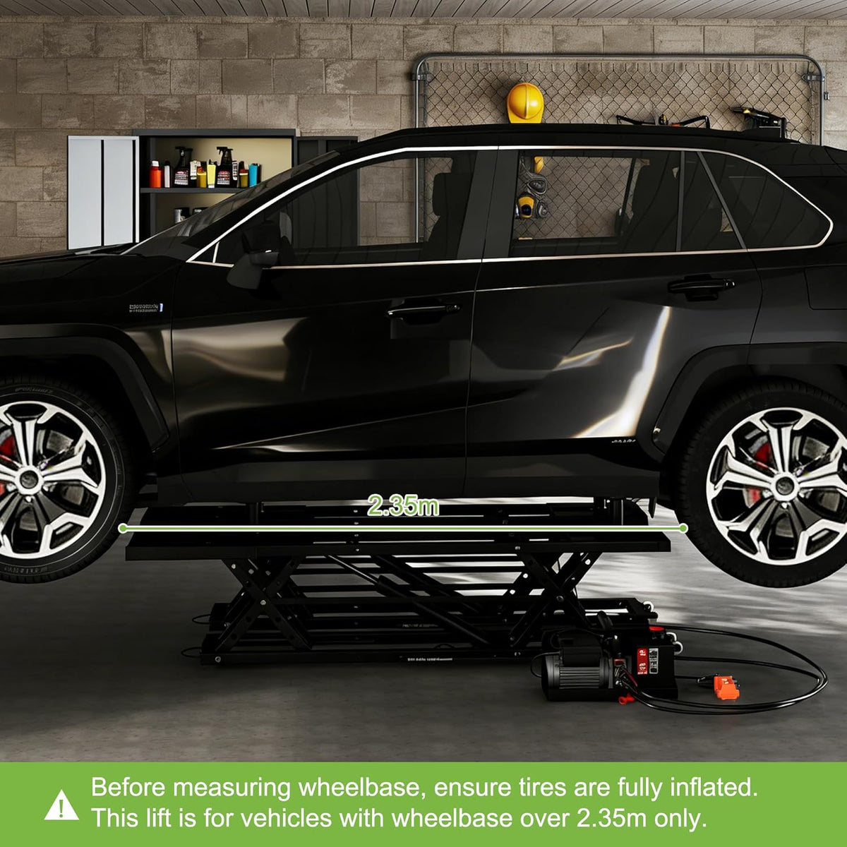 7000 LBS Portable Car Lift, Heavy Duty Quick Jack with 26.8" Max Height, Extended-Length Plates, 120V Power Unit, for Cars, Suvs, Light Trucks, Shop Use or Garage, Black