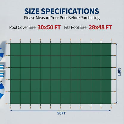 Swimming Pool Safety Cover for Inground Pools