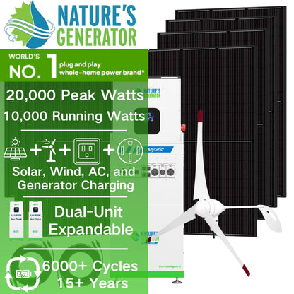 MyGrid 10K Gen 2 Solar and Wind Generator for Home