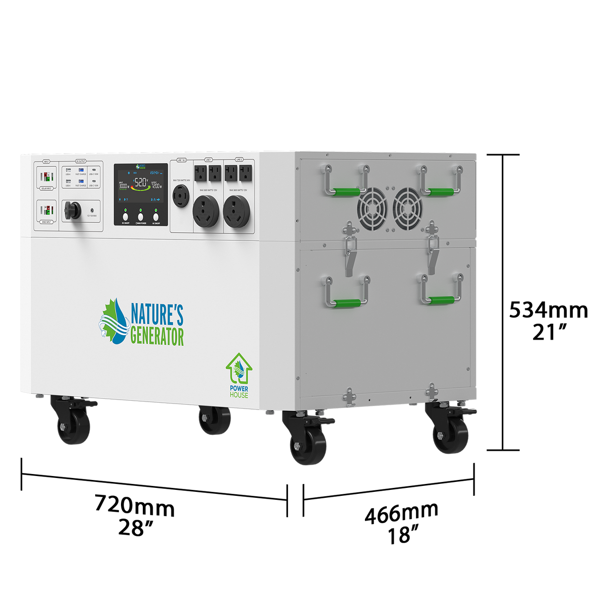 Powerhouse Gen 2 Solar Generator and Transfer Switch