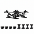 7000 LBS Portable Car Lift, Heavy Duty Quick Jack with 26.8" Max Height, Extended-Length Plates, 120V Power Unit, for Cars, Suvs, Light Trucks, Shop Use or Garage, Black